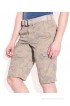 Celio Beige Cotton Printed Shorts